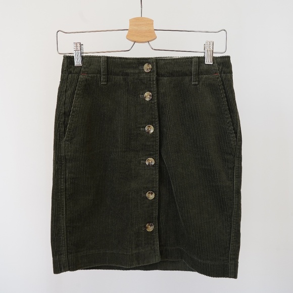 Ines de La Fressange x Uniqlo Corduroy skirt — size 0-2 - Picture 1 of 9